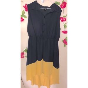 High Low Collared Dress